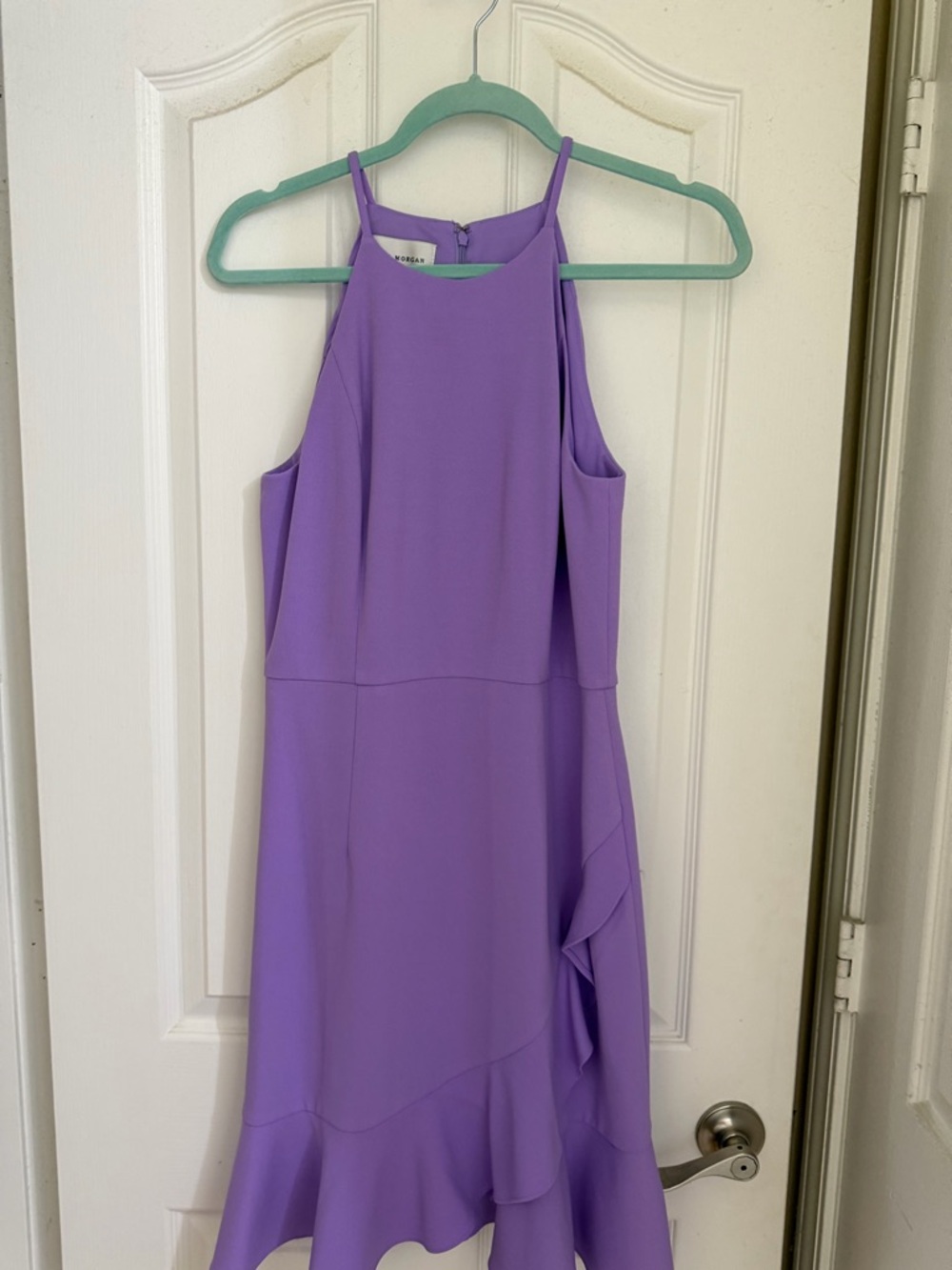 Lavender Halter Ruffle Midi Dress - Picture 10 of 11